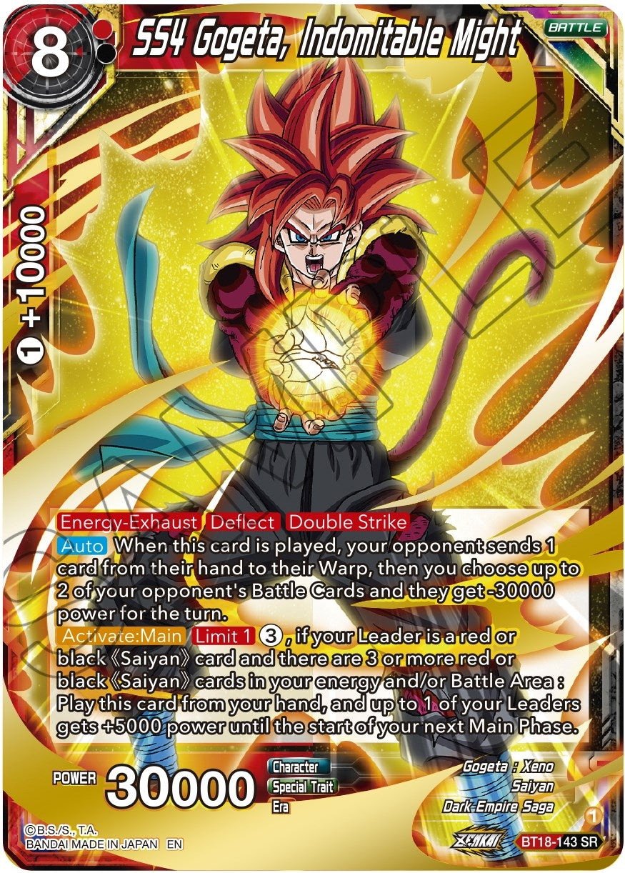 Image for SS4 Gogeta, Indomitable Might - Dragon Ball Super: Masters