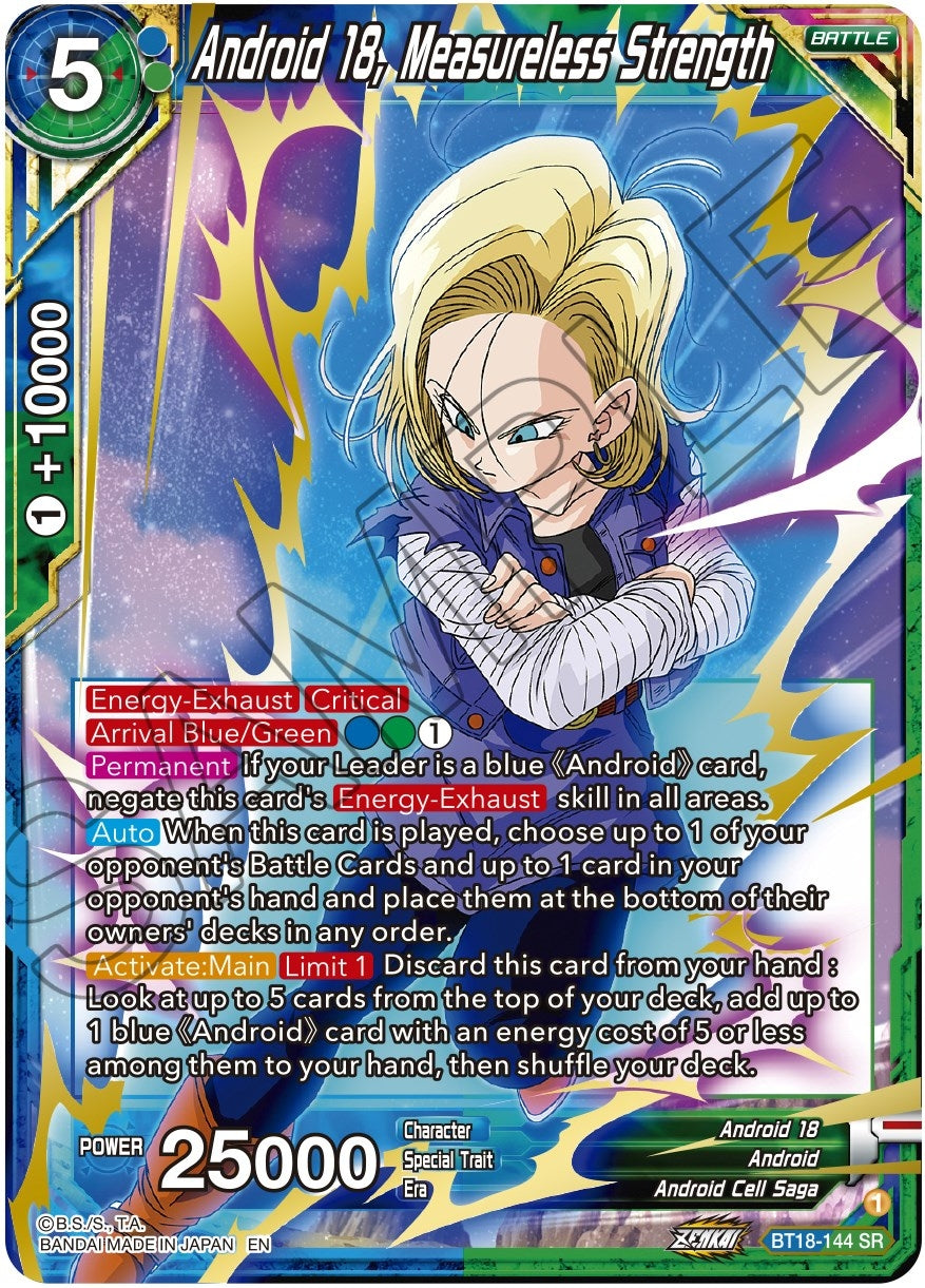 Image for Android 18, Measureless Strength - Dragon Ball Super: Masters