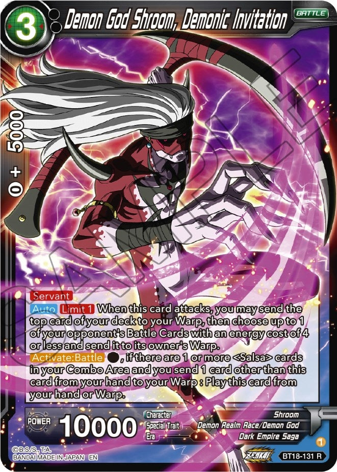 Image for Demon God Shroom, Demonic Invitation - Dragon Ball Super: Masters