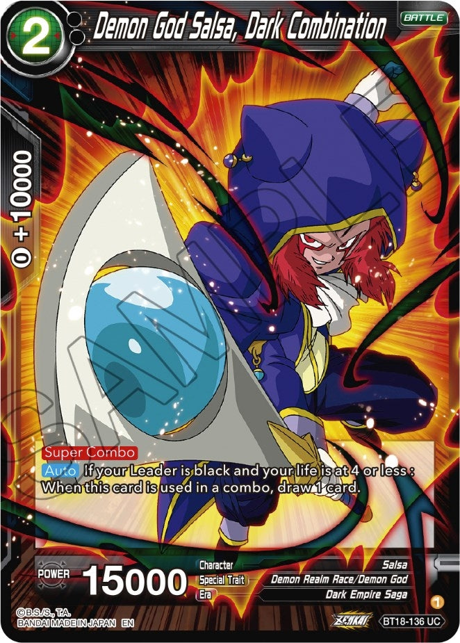 Image for Demon God Salsa, Dark Combination - Dragon Ball Super: Masters
