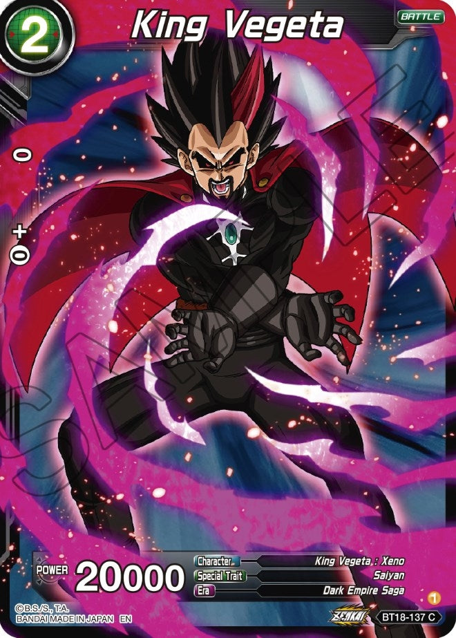 Image for King Vegeta - Dragon Ball Super: Masters