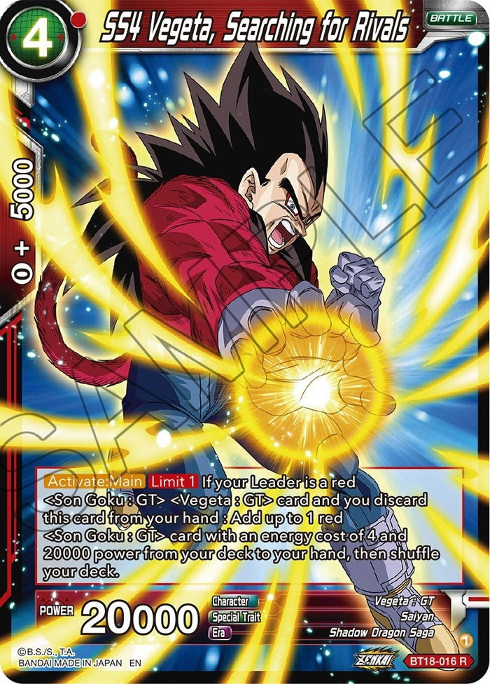 Image for SS4 Vegeta, Searching for Rivals - Dragon Ball Super: Masters