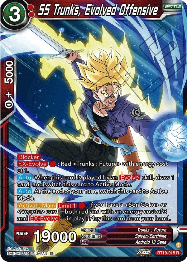 Image for SS Trunks, Evolved Offensive - Dragon Ball Super: Masters