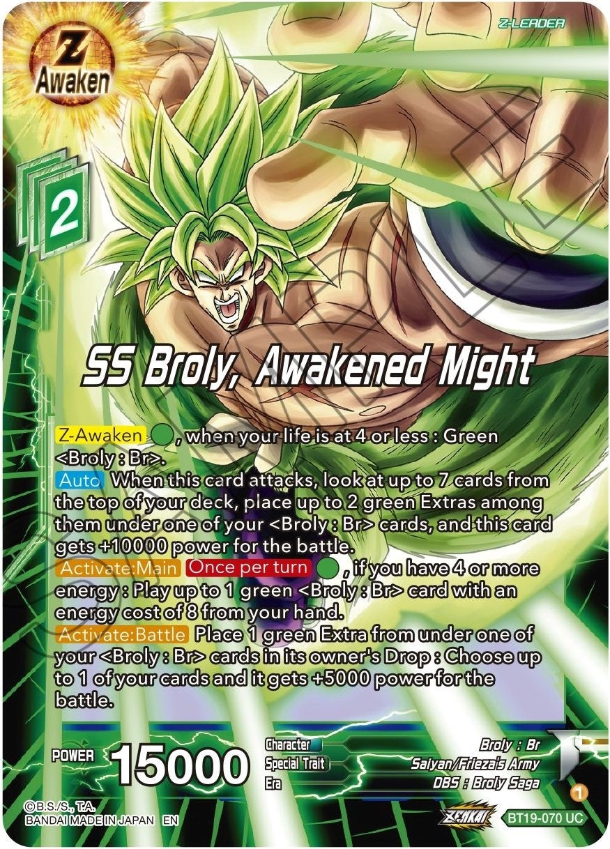 Image for SS Broly, Awakened Might - Dragon Ball Super: Masters