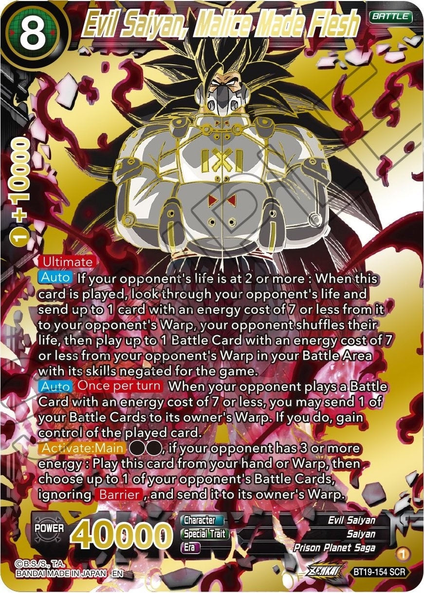 Image for Evil Saiyan, Malice Made Flesh - Dragon Ball Super: Masters