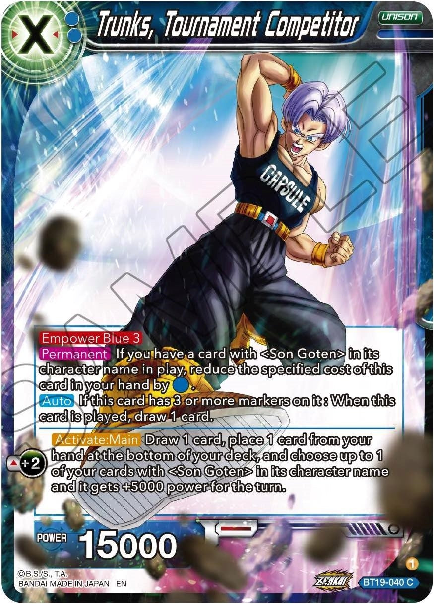 Image for Trunks, Tournament Competitor - Dragon Ball Super: Masters