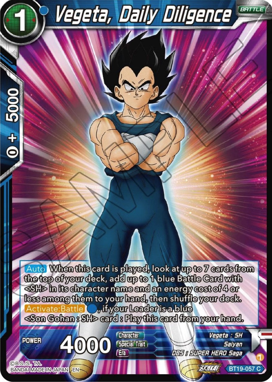 Image for Vegeta, Daily Diligence - Dragon Ball Super: Masters