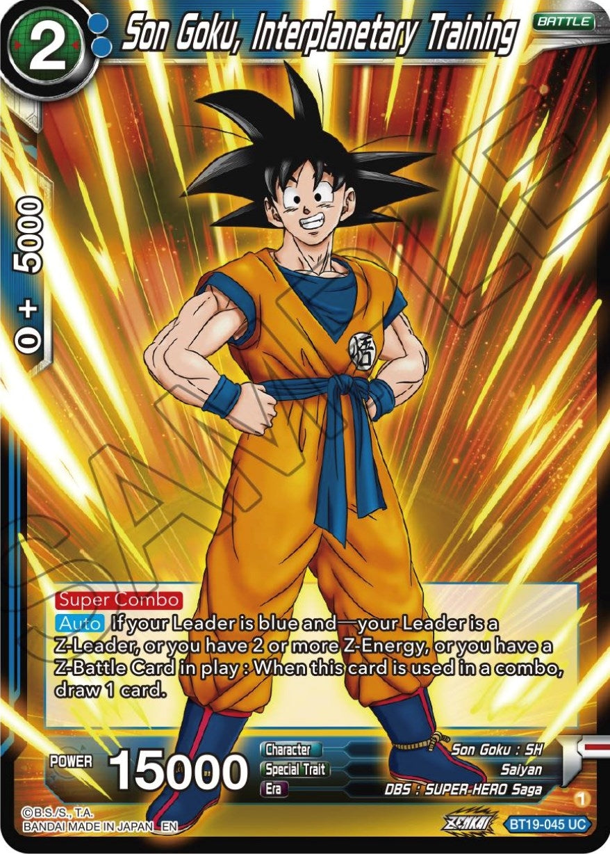 Image for Son Goku, Interplanitary Training - Dragon Ball Super: Masters