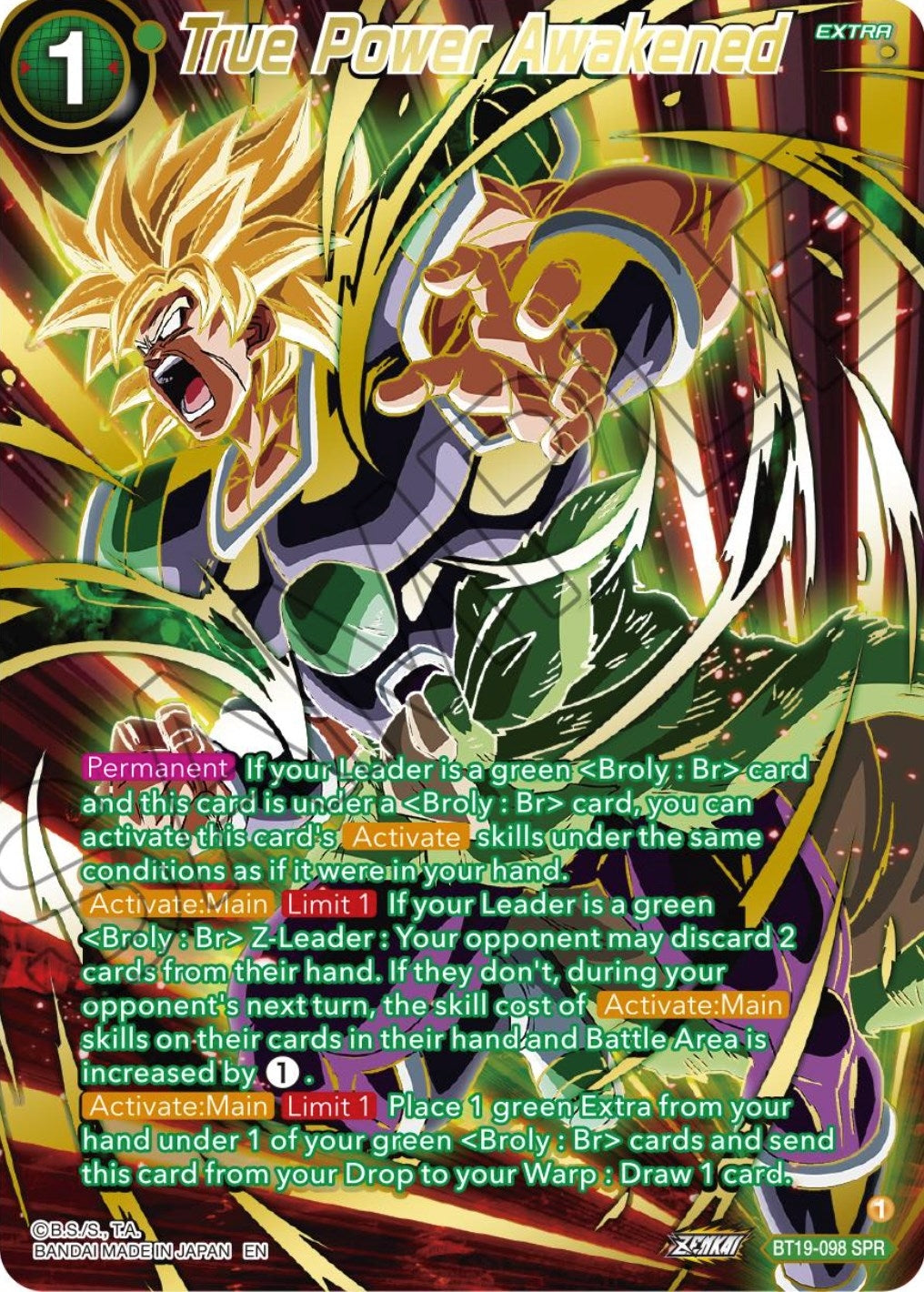 Image for True Power Awakened (SPR) - Dragon Ball Super: Masters