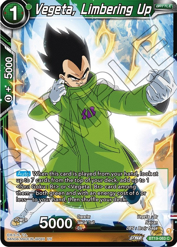 Image for Vegeta, Limbering Up - Dragon Ball Super: Masters