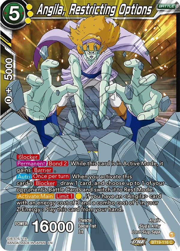 Image for Angila, Restricting Options - Dragon Ball Super: Masters