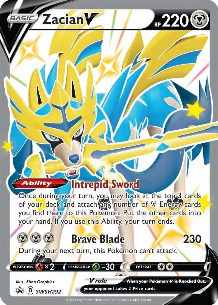 Image for Zacian V (Shiny) - SWSH292 - Pokemon