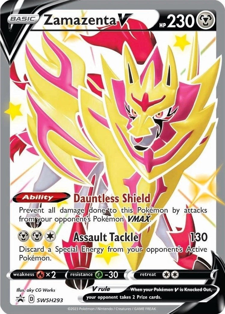 Image for Zamazenta V (Shiny) - SWSH293 - Pokemon