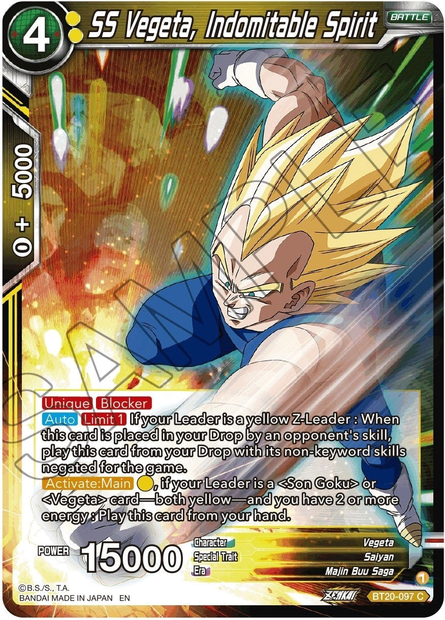 Image for SS Vegeta, Indomitable Spirit - Dragon Ball Super: Masters