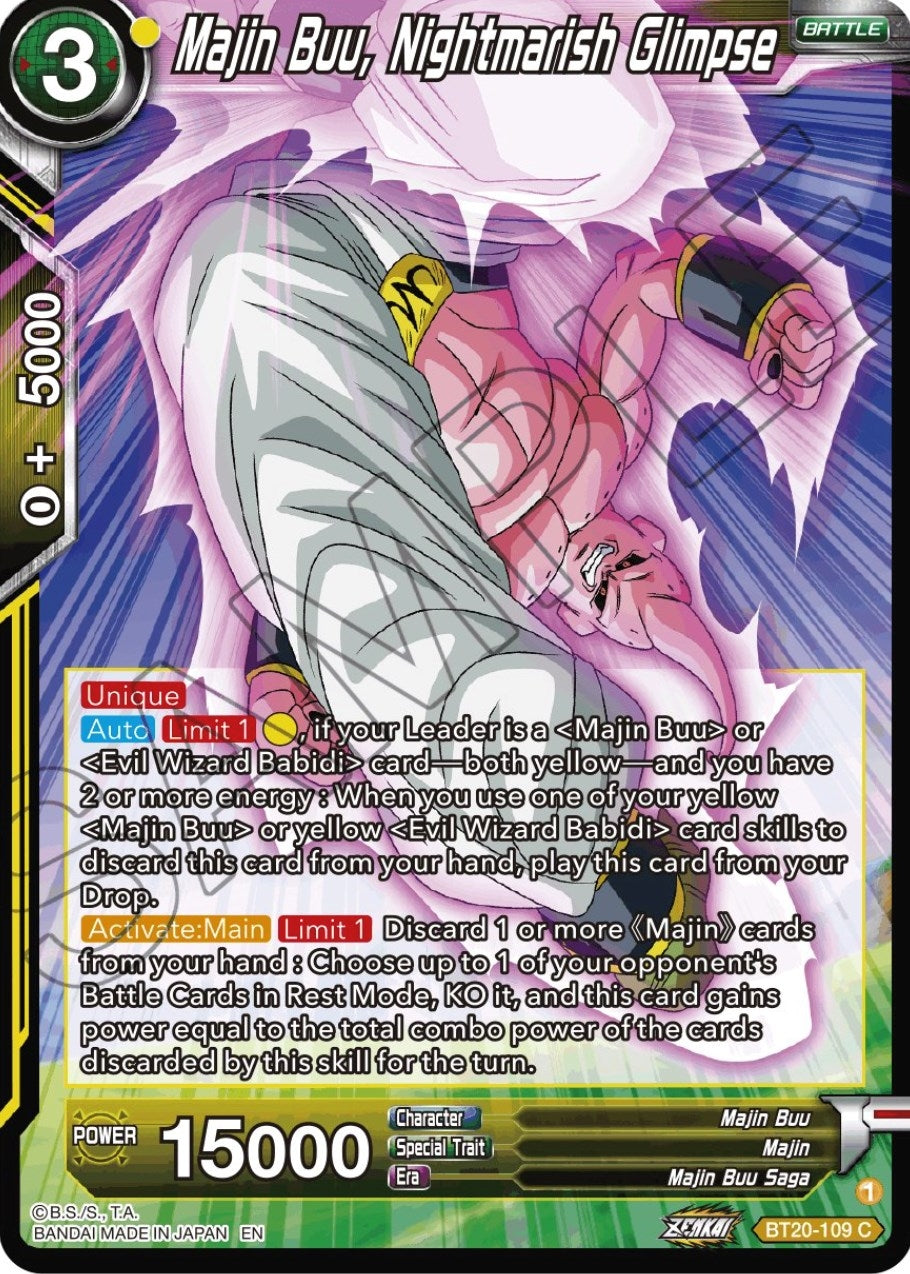 Image for Majin Buu, Nightmarish Glimpse - Dragon Ball Super: Masters