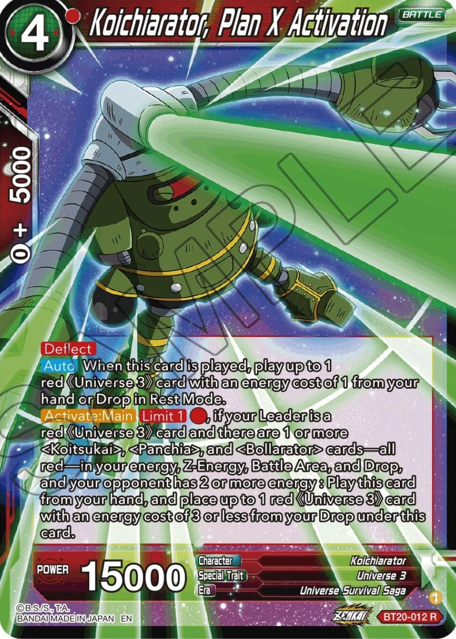 Image for Koichiarator, Plan X Activation - Dragon Ball Super: Masters