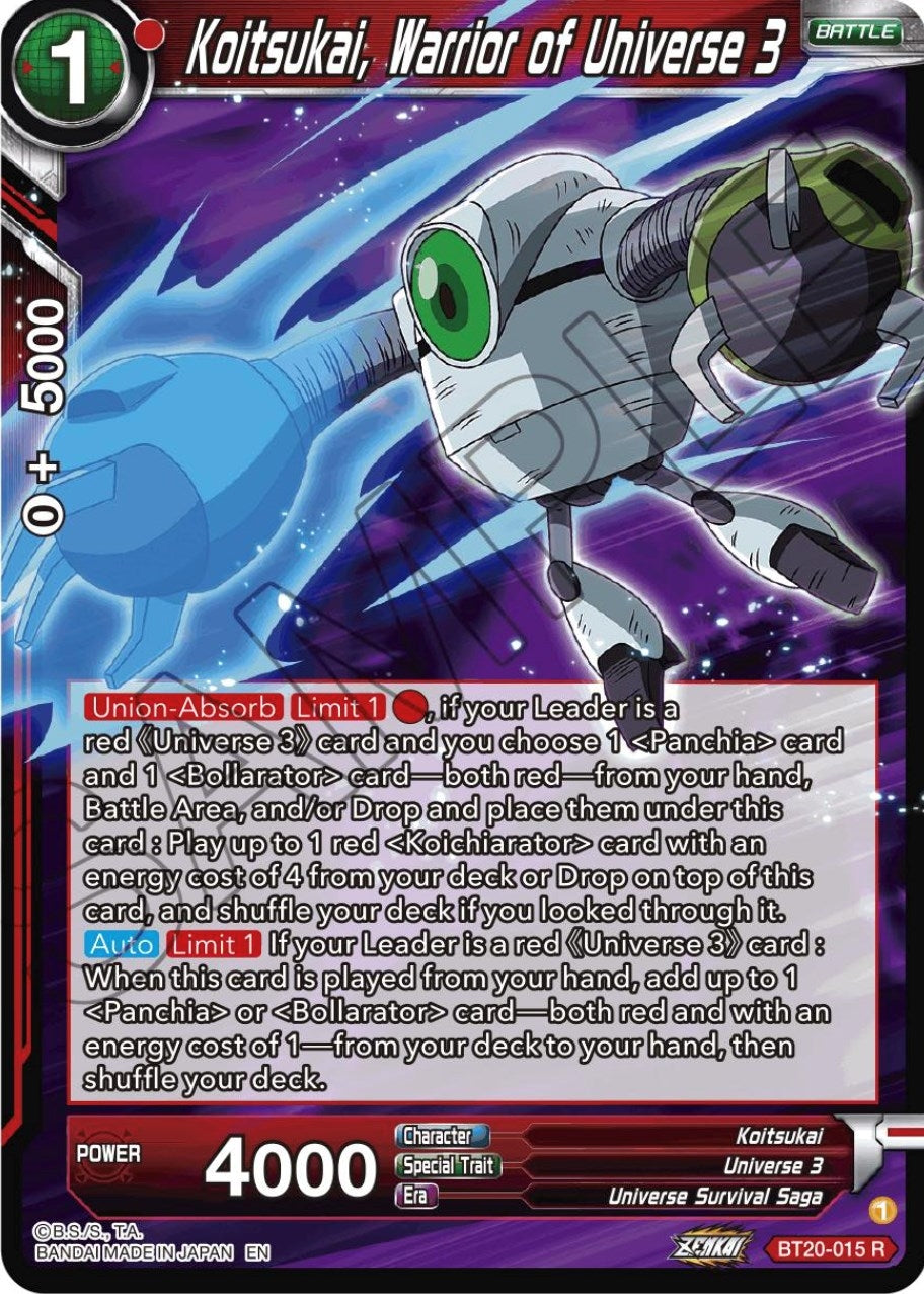 Image for Koitsukai, Warrior of Universe 3 - Dragon Ball Super: Masters