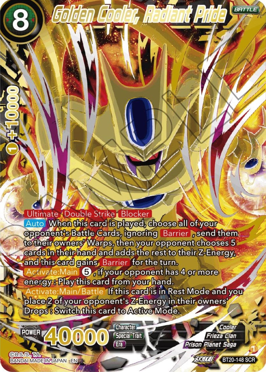 Image for Golden Cooler, Radiant Pride (Alternate Art) - Dragon Ball Super: Masters