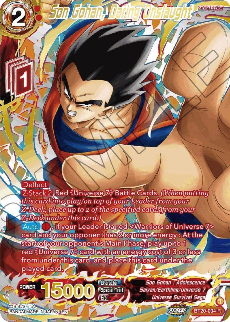 Image for Son Gohan, Daring Onslaught (Gold-Stamped) - Dragon Ball Super: Masters