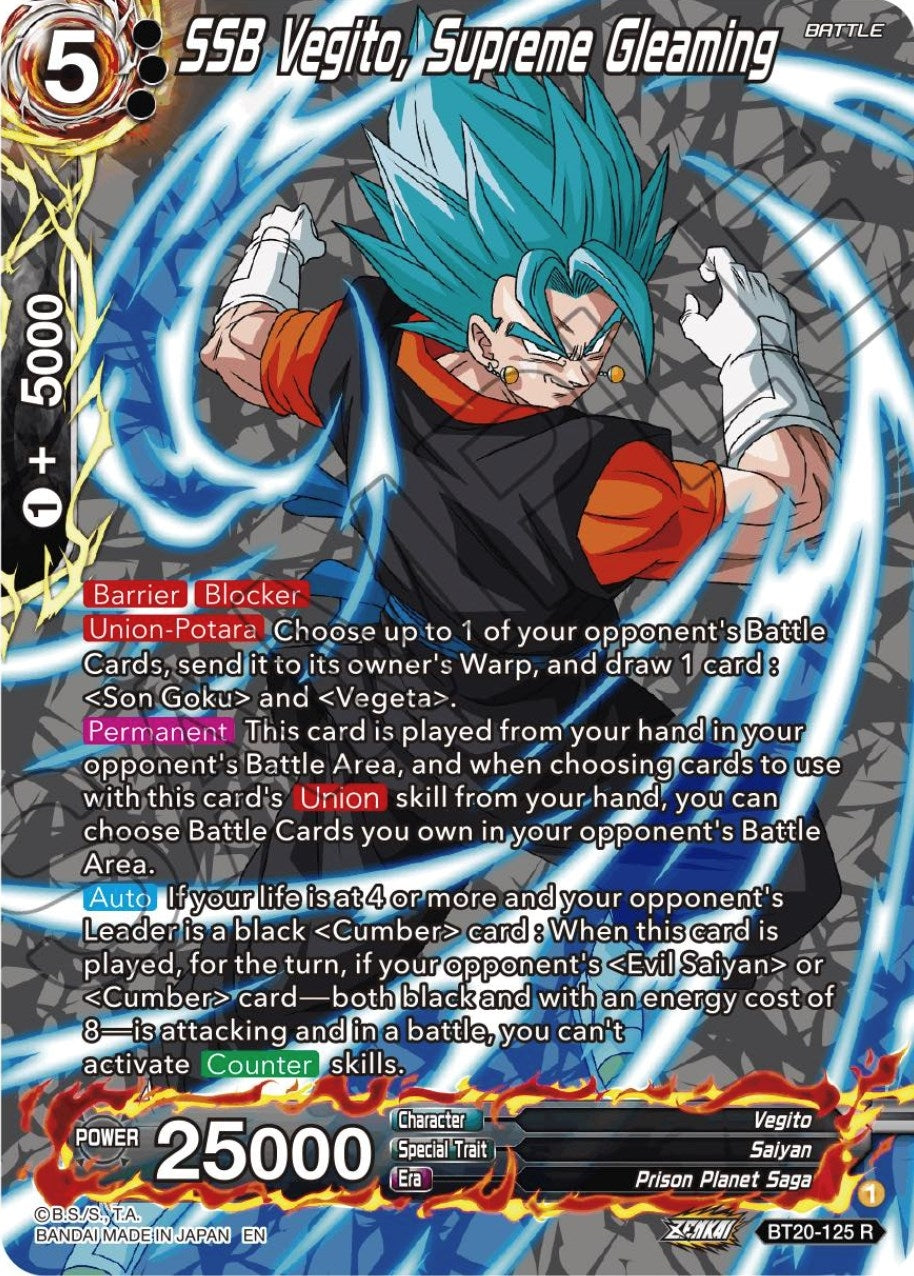 Image for SSB Vegito, Supreme Gleaming (Silver Foil) - Dragon Ball Super: Masters