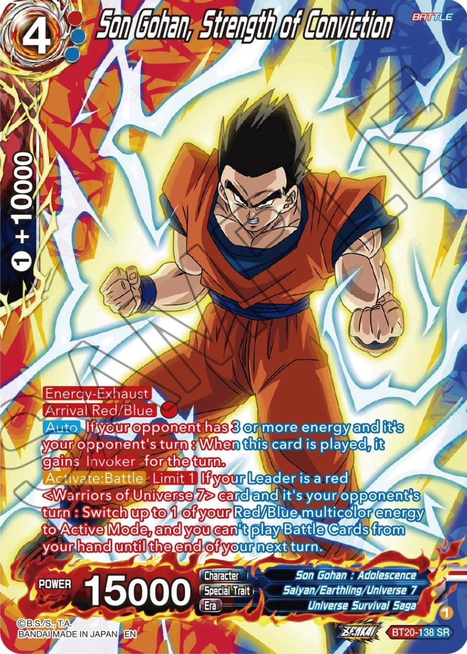 Image for Son Gohan, Strength of Conviction (Silver Foil) - Dragon Ball Super: Masters