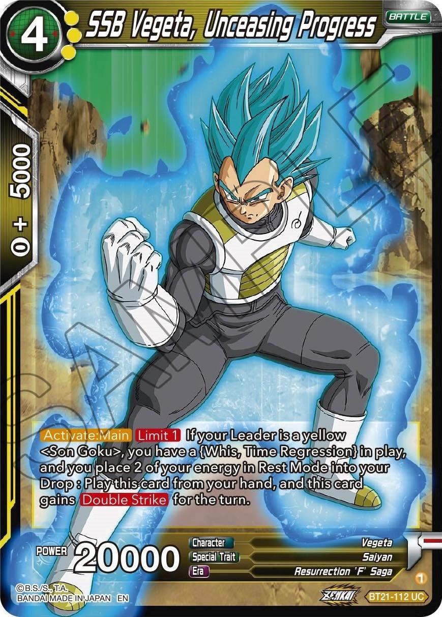 Image for SSB Vegeta, Unceasing Progress - Dragon Ball Super: Masters