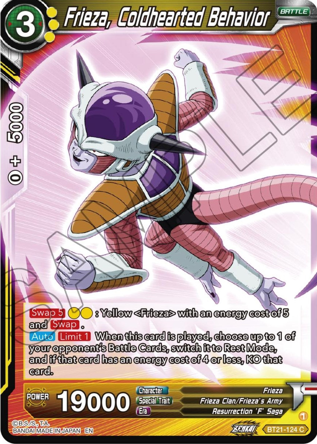 Image for Frieza, Coldhearted Behavior - Dragon Ball Super: Masters