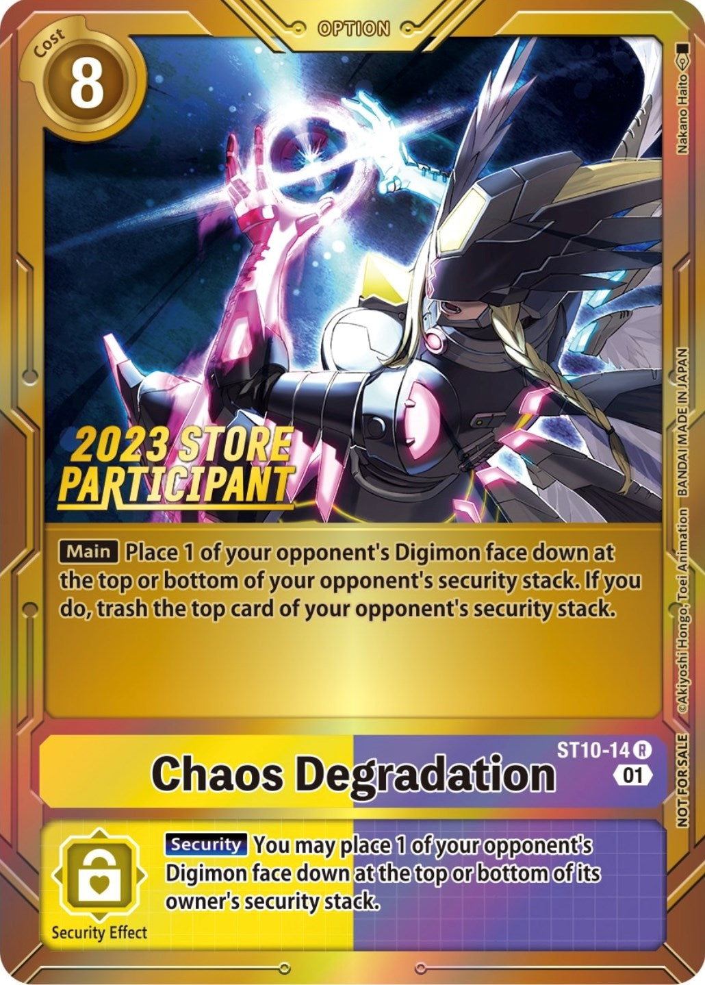 Image for Chaos Degradation (2023 Store Participant) - Digimon Card Game