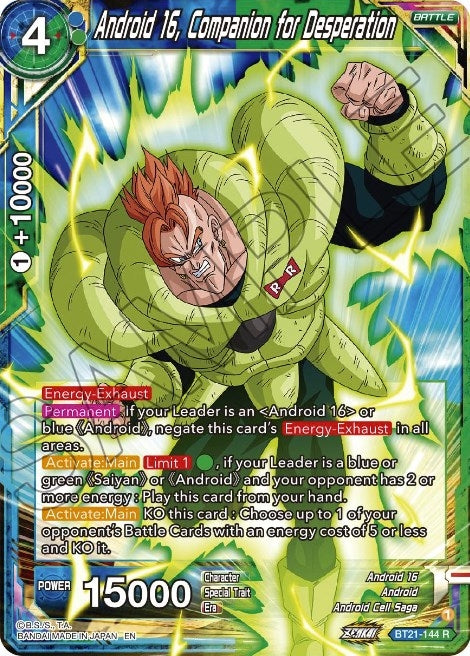 Image for Android 16, Companion for Desperation - Dragon Ball Super: Masters
