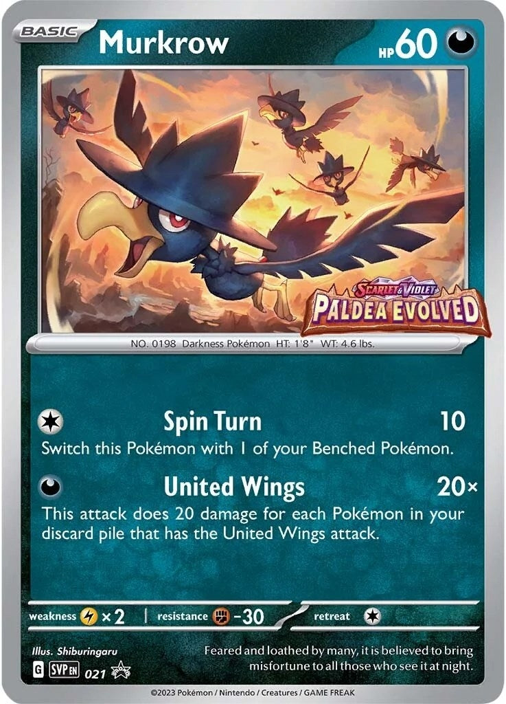 Image for Murkrow - 021 (Prerelease) - Pokemon