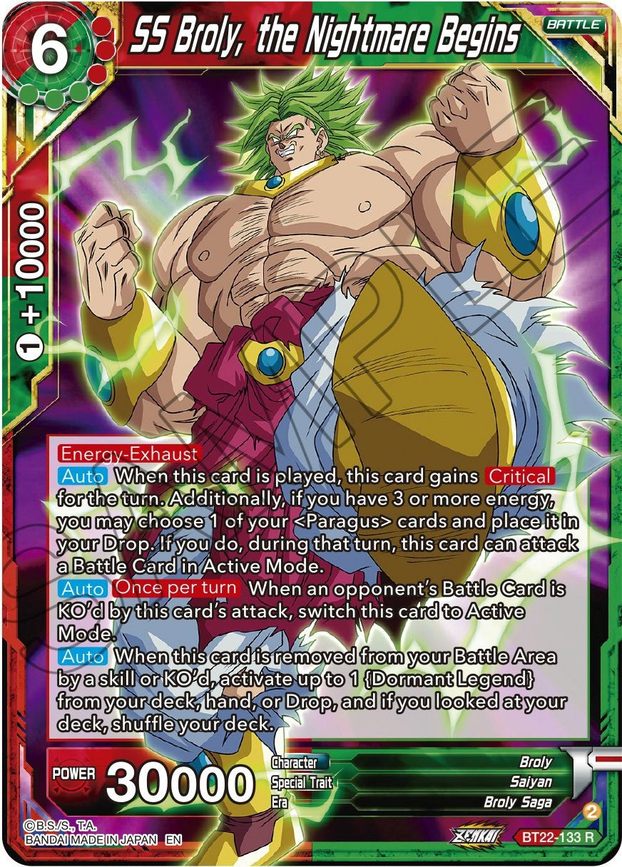 Image for SS Broly, the Nightmare Begins - Dragon Ball Super: Masters