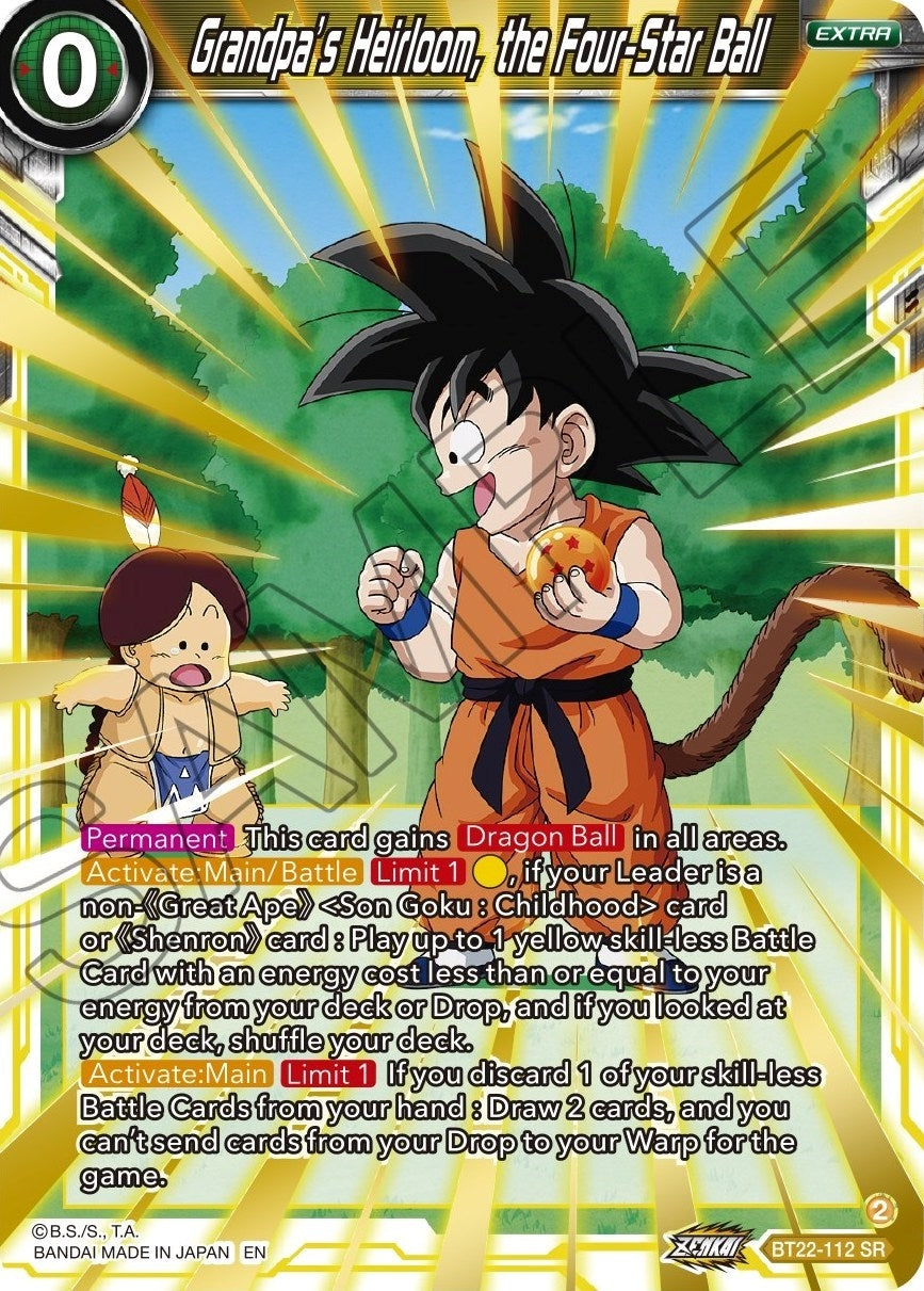 Image for Grandpa's Heirloom, the Four-Star Ball - Dragon Ball Super: Masters