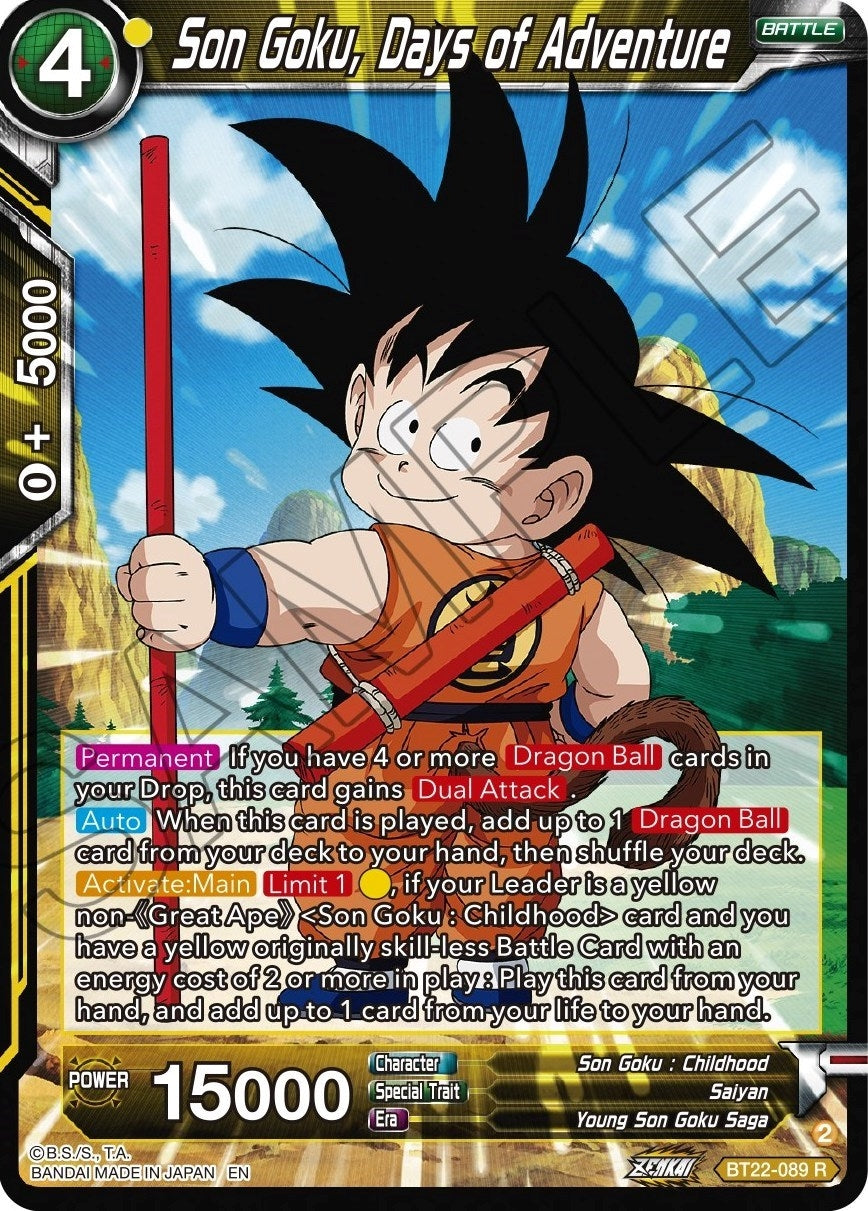 Image for Son Goku, Days of Adventure - Dragon Ball Super: Masters