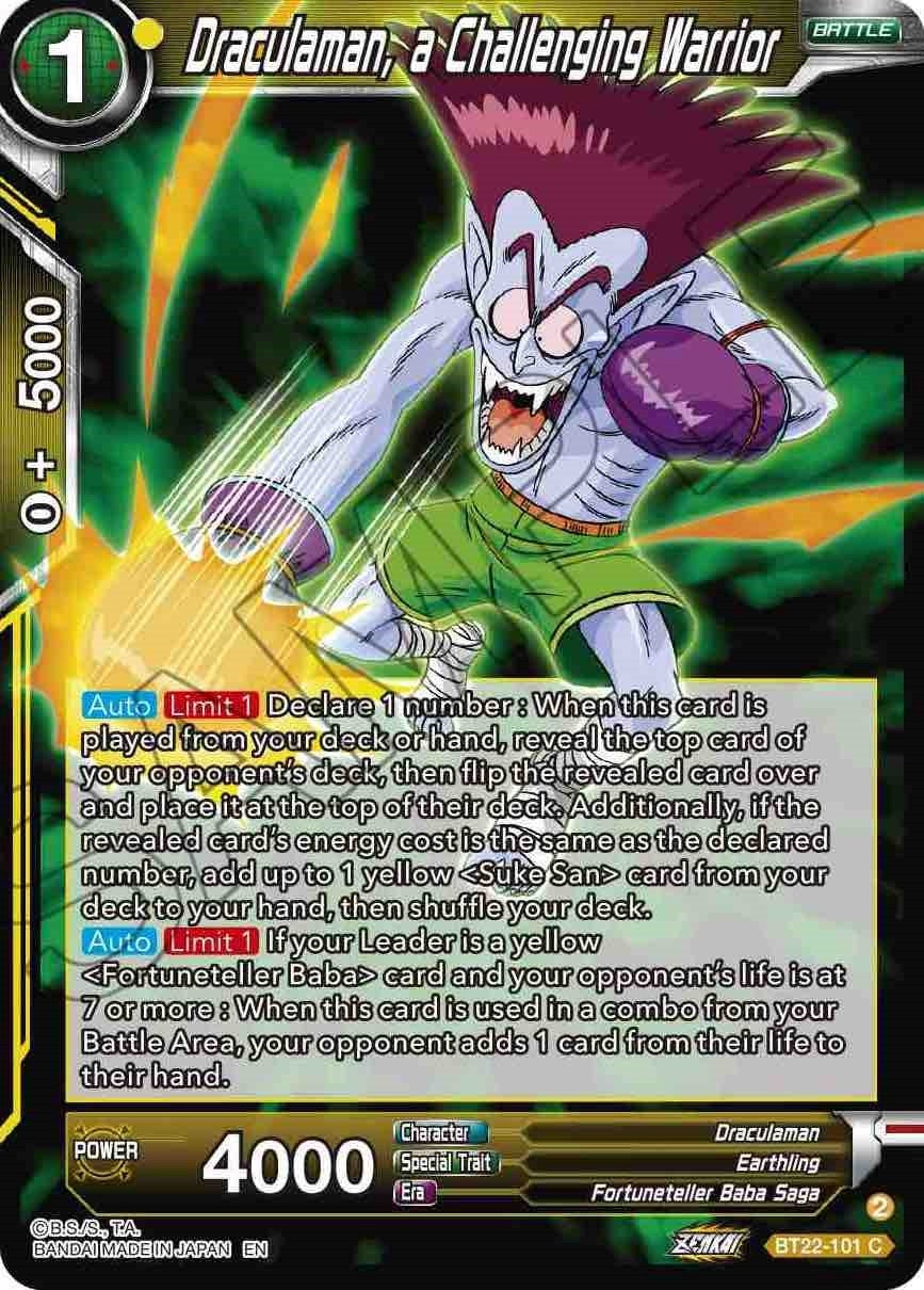 Image for Draculaman, a Challenging Warrior - Dragon Ball Super: Masters