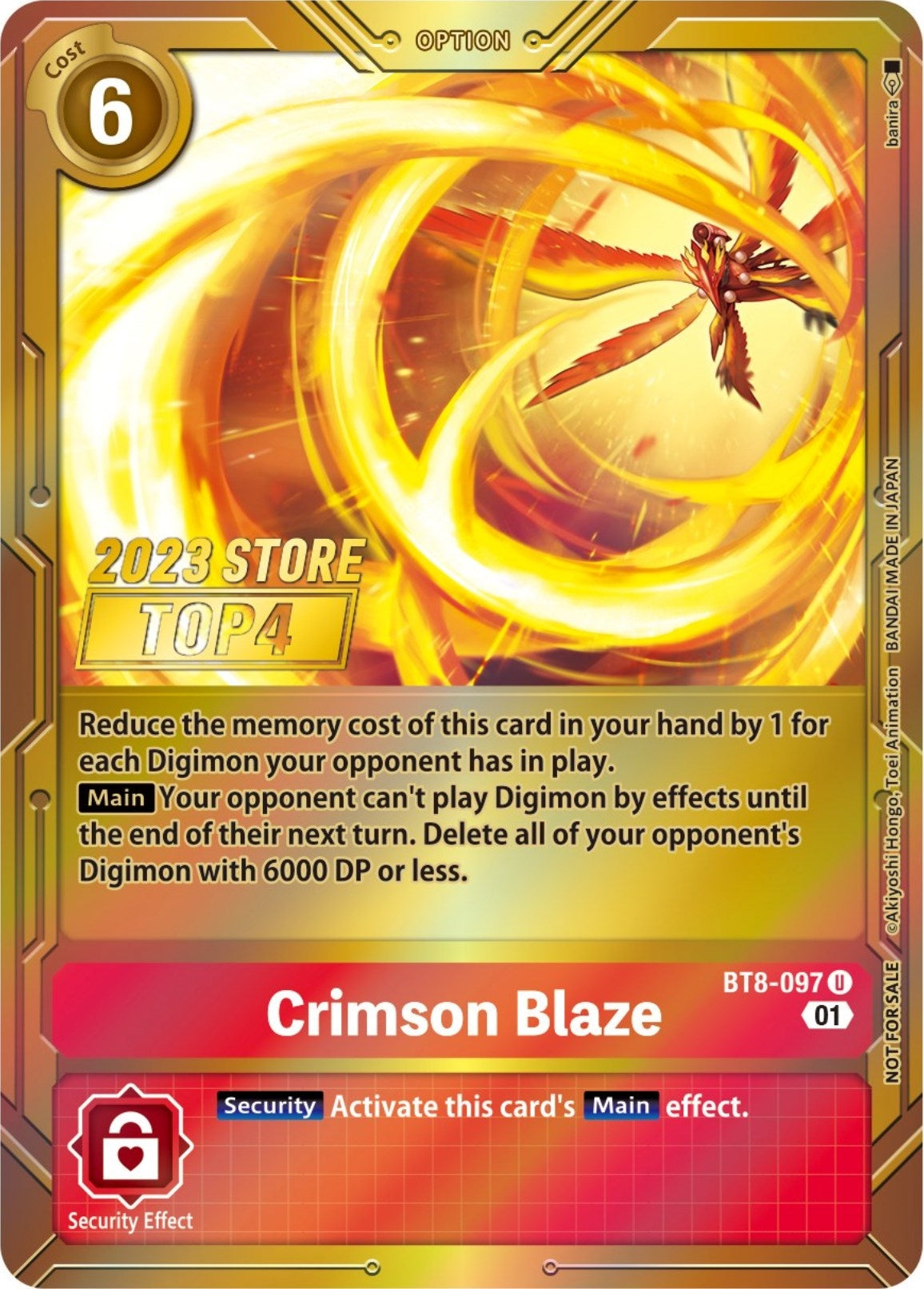 Image for Crimson Blaze (2023 Store Top 4) - Digimon Card Game