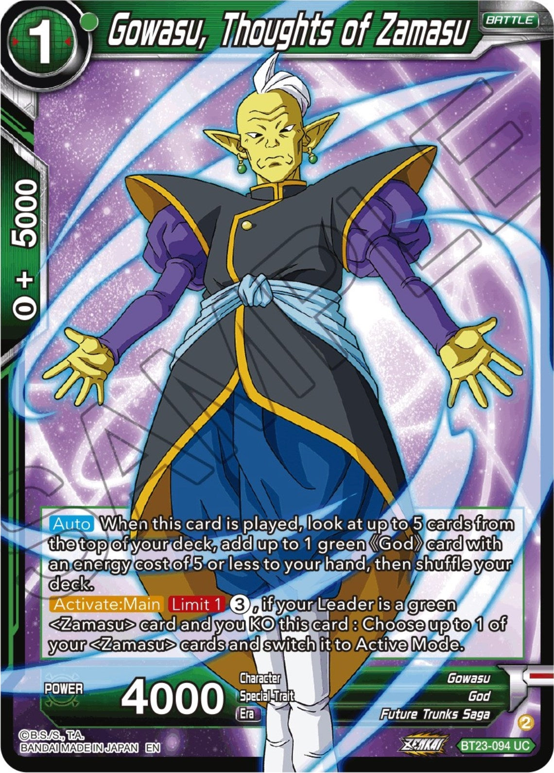 Image for Gowasu, Thoughts of Zamasu - Dragon Ball Super: Masters