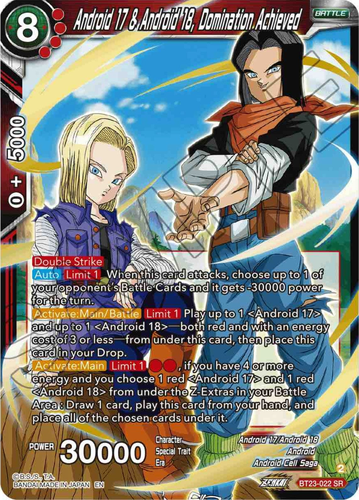 Image for Android 17 & Android 18, Domination Achieved - Dragon Ball Super: Masters