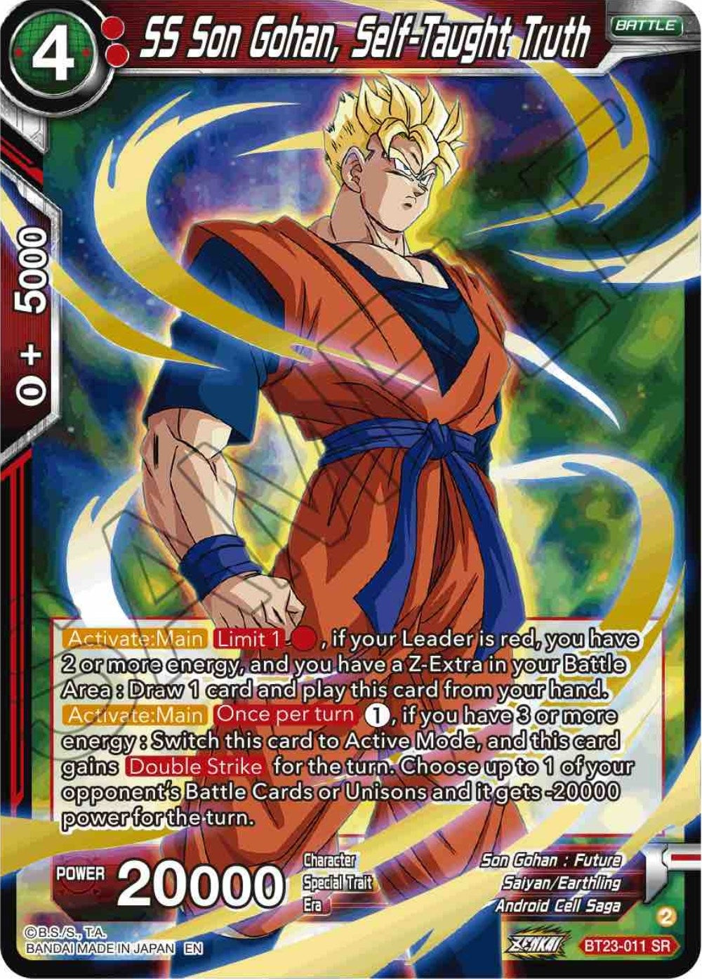 Image for SS Son Gohan, Self-Taught Truth - Dragon Ball Super: Masters