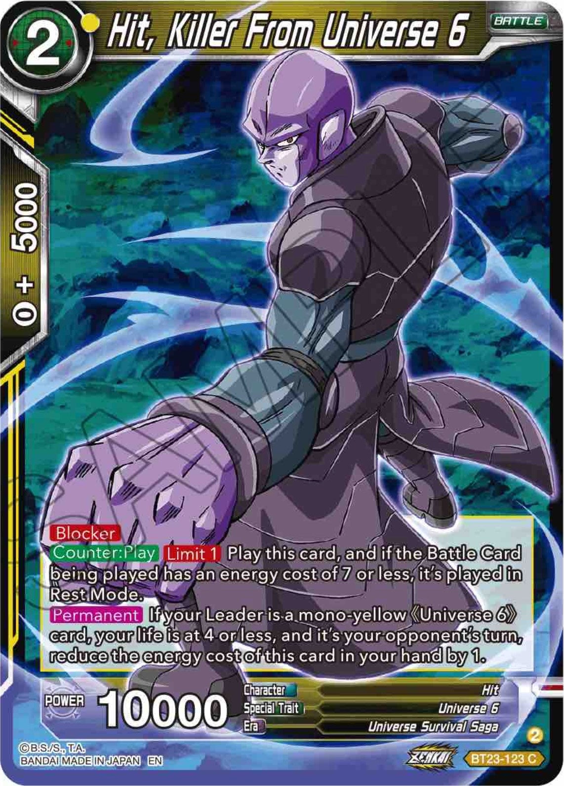 Image for Hit, Killer From Universe 6 - Dragon Ball Super: Masters