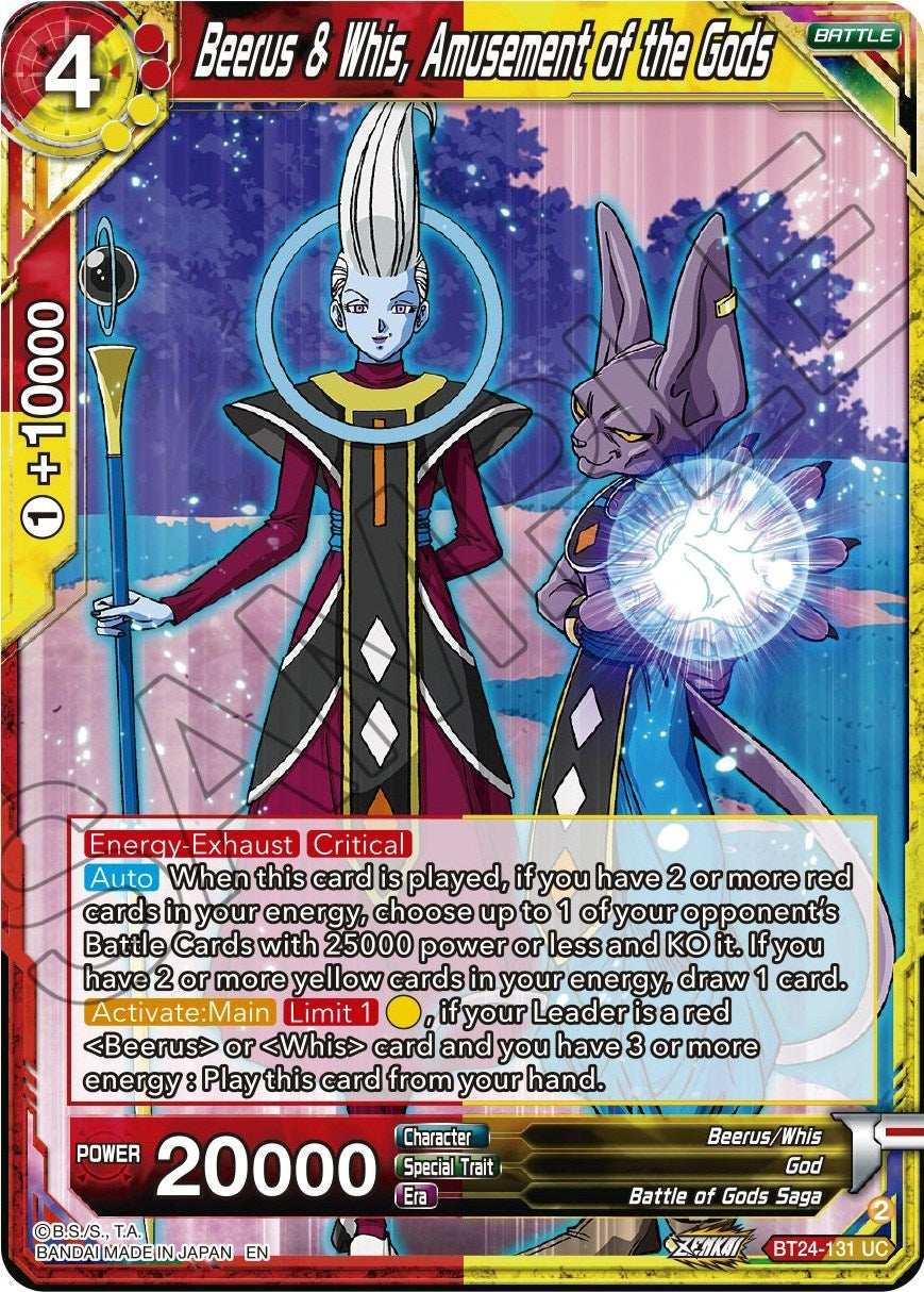 Image for Beerus & Whis, Amusement of the Gods - Dragon Ball Super: Masters