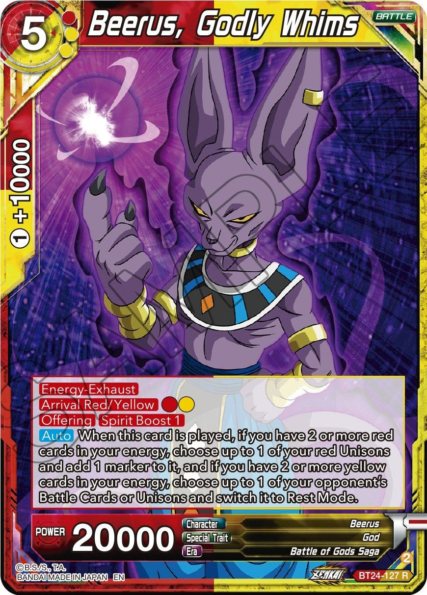 Image for Beerus, Godly Whims - Dragon Ball Super: Masters