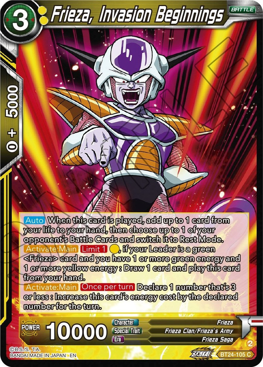 Image for Frieza, Invasion Beginnings - Dragon Ball Super: Masters