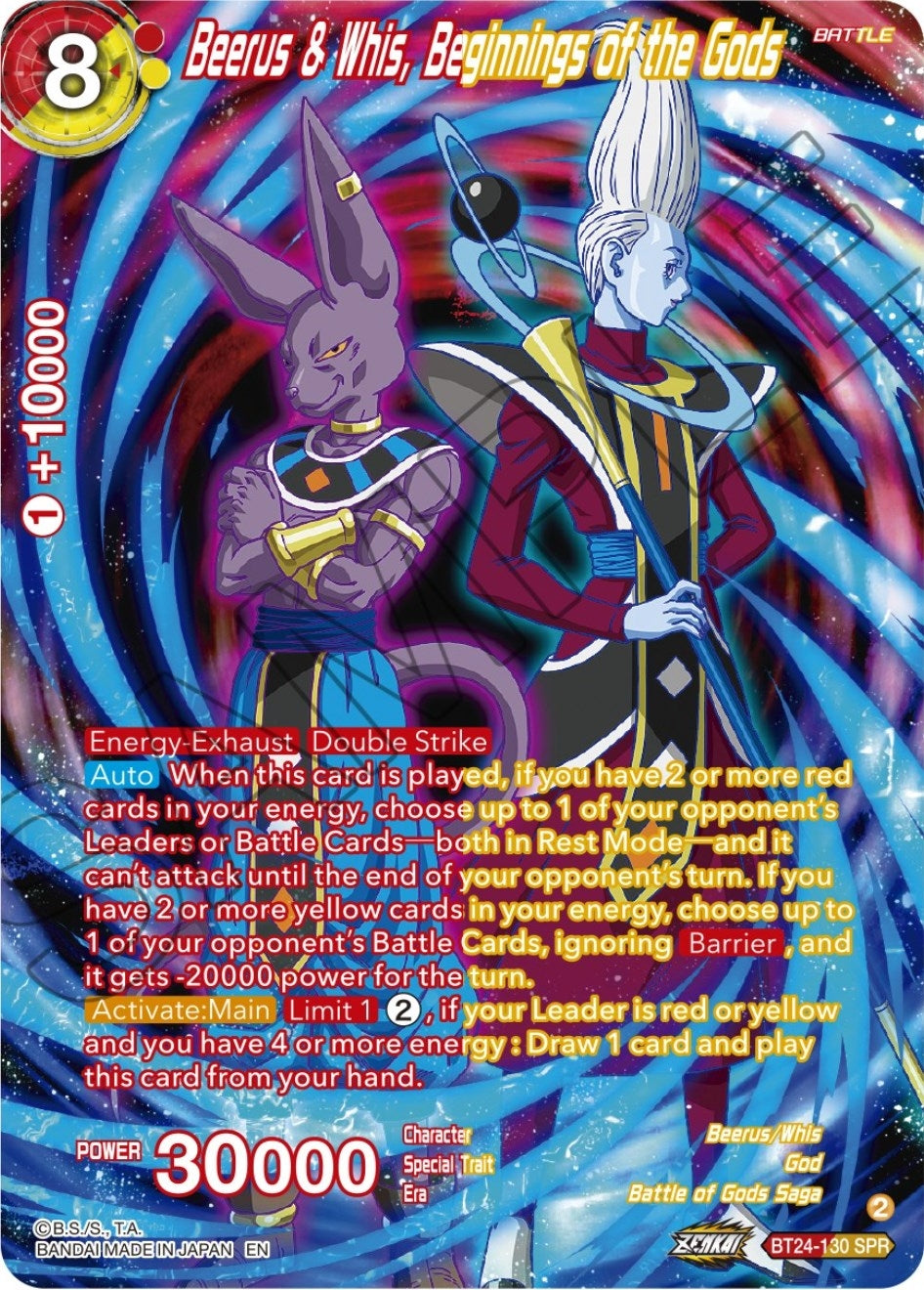 Image for Beerus & Whis, Beginnings of the Gods (SPR) - Dragon Ball Super: Masters