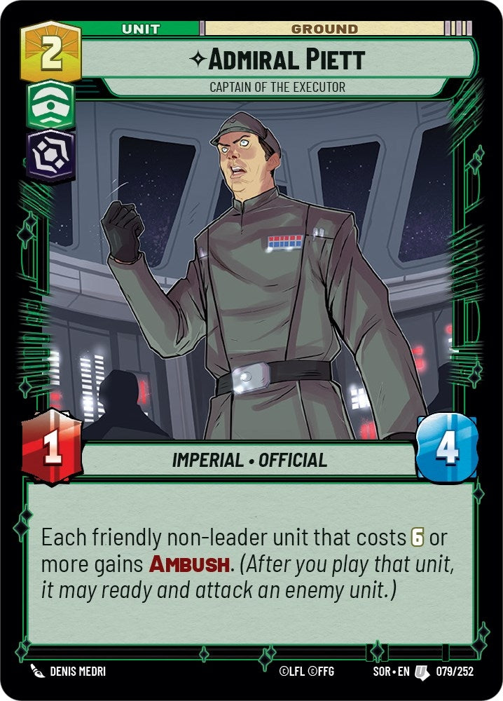 Image for Admiral Piett - Captain of the Executor - Star Wars: Unlimited