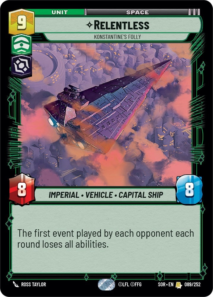 Image for Relentless - Konstantine's Folly - Star Wars: Unlimited