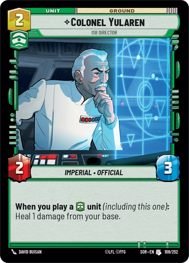 Image for Colonel Yularen - ISB Director - Star Wars: Unlimited