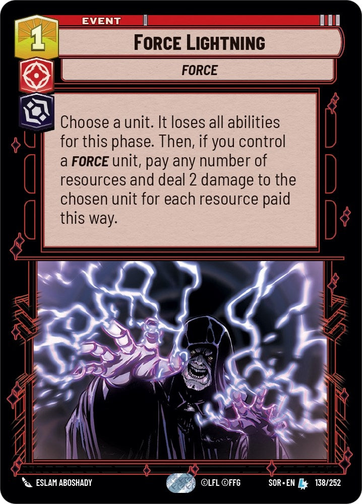 Image for Force Lightning - Star Wars: Unlimited
