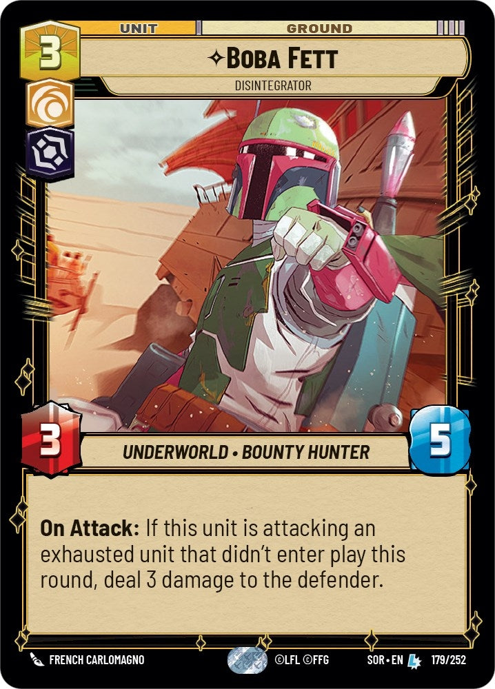 Image for Boba Fett - Disintegrator - Star Wars: Unlimited