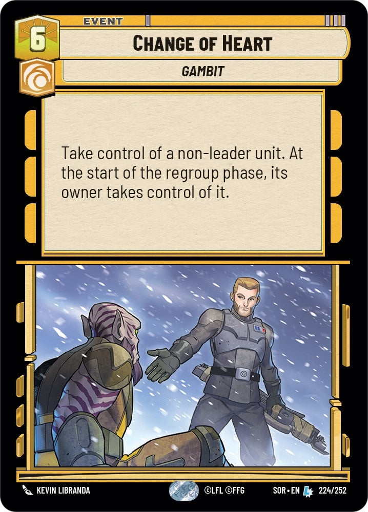 Image for Change of Heart - Star Wars: Unlimited