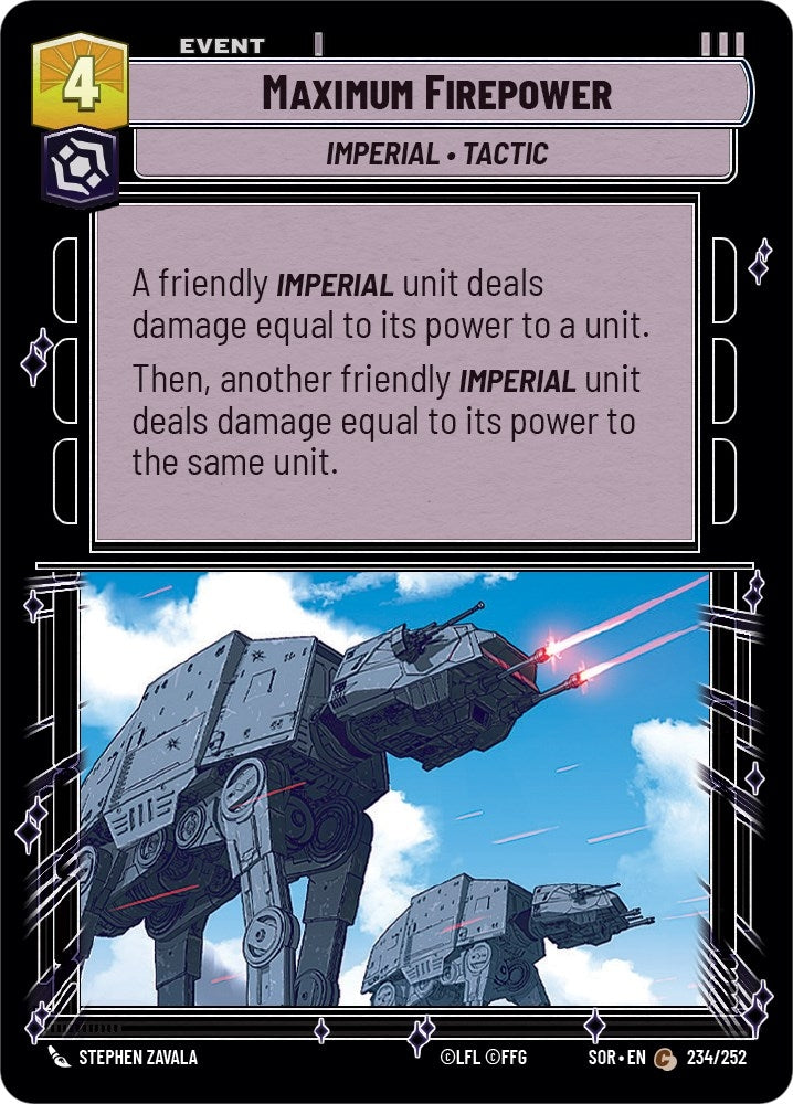 Image for Maximum Firepower - Star Wars: Unlimited